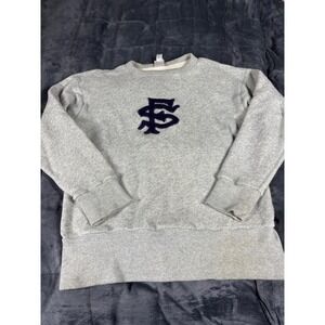 Ebbets Field Flannels Mens Gray SF Sweatshirt Pullover Size M Made in USA